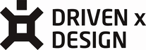 A logo featuring a stylized human-like figure composed of geometric shapes to the left, with the words "DRIVEN x DESIGN" in bold black text to the right. Perfect for your next Weblim project.